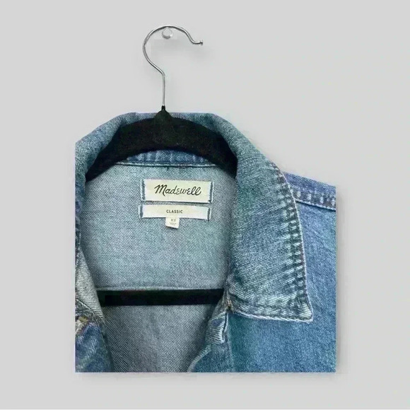 MADEWELL Denim Jacket Classic Basic Vintage Wash Size XS - Picture 3 of 5